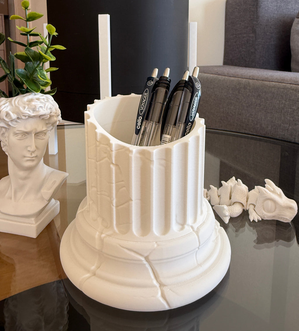 Greek Pillar Ruins Desk Organizer