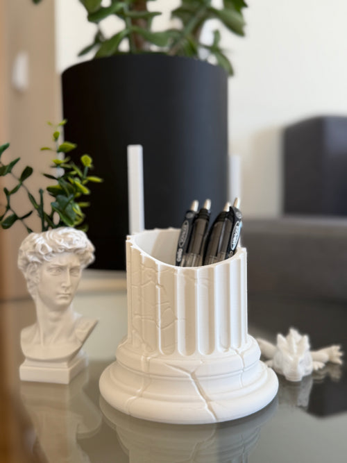 Greek Pillar Ruins Desk Organizer