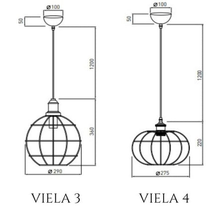 LED lustra VIELA