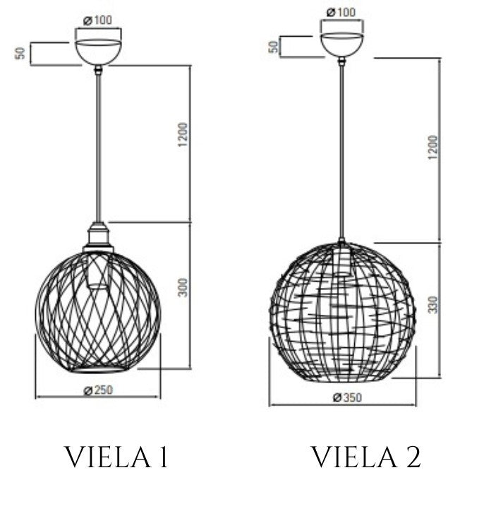 LED lustra VIELA