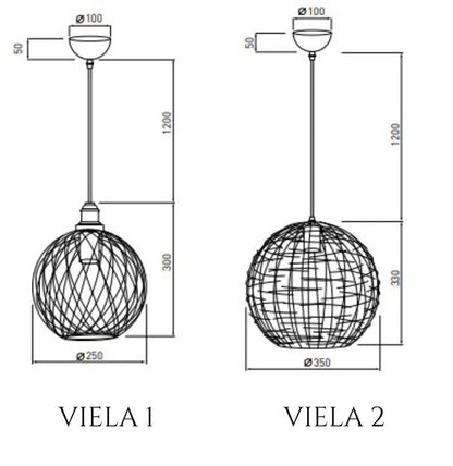 LED lustra VIELA