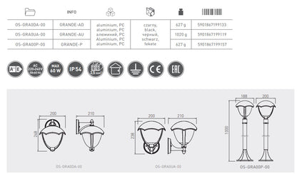 GRANDE Āra LED Gaisma